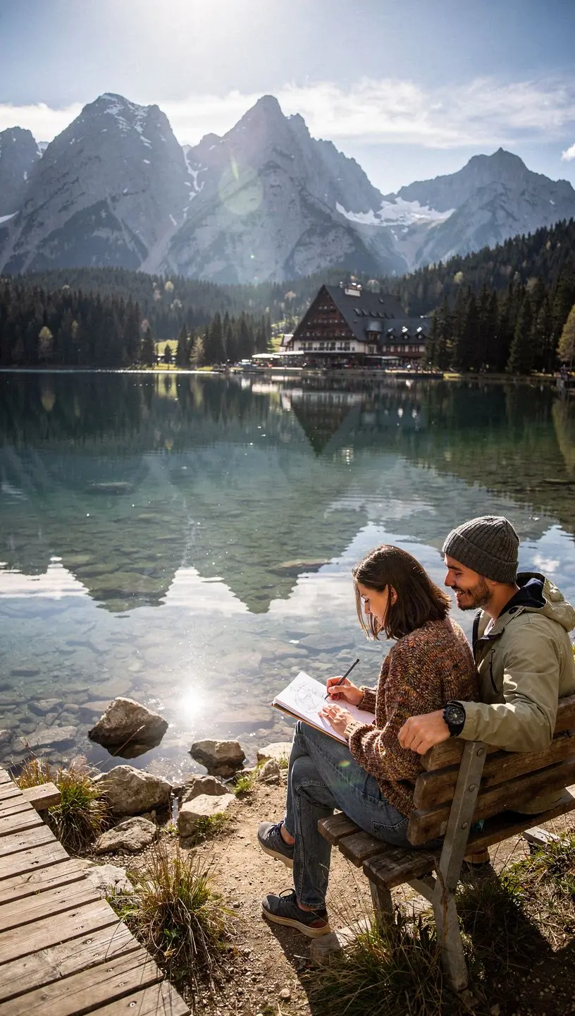 A breathtaking view of the High Tatras mountains showcasing lush valleys and pristine lakes.